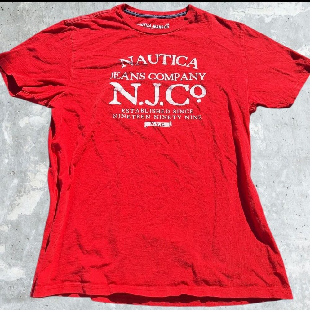 Nautica Men's Red T-shirt